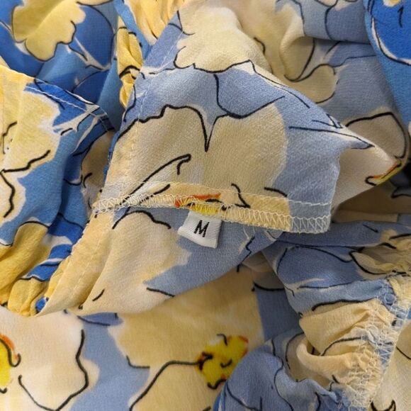 Rixo Silk Floral Wrap Mini Dress - Picture 8 of 9